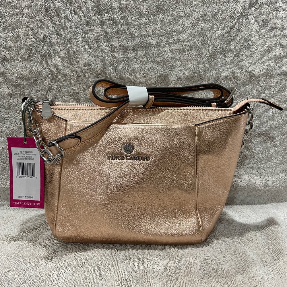 Vince Camuto Rose Gold Crossbody Bag
